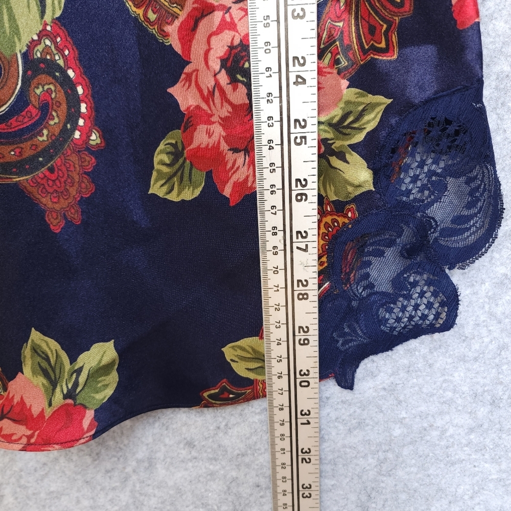 Victoria's Secret Gold Label Vintage Satin Floral Slip - Picture 6 of 6